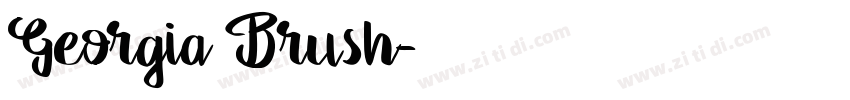 Georgia Brush字体转换